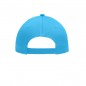 5 panel cap with contrasting stripes on the peak