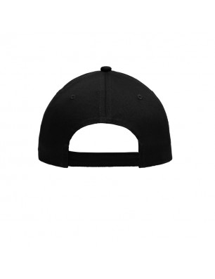 5 panel cap with contrasting stripes on the peak