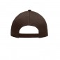 5 panel cap with contrasting stripes on the peak