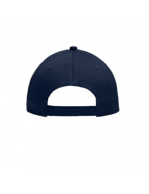 5 panel cap with contrasting stripes on the peak