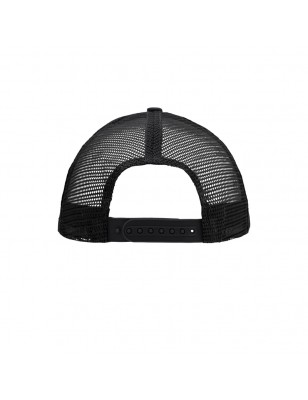 5 panel mesh cap with flat peak