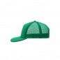 5 panel mesh cap with flat peak