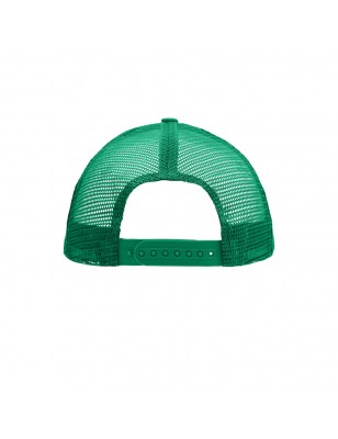 5 panel mesh cap with flat peak