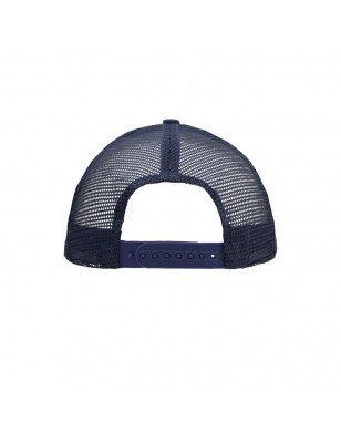 5 panel mesh cap with flat peak