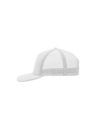 5 panel mesh cap with flat peak