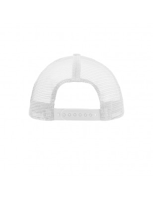 5 panel mesh cap with flat peak