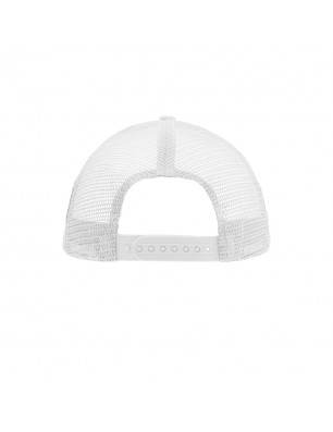 5 panel mesh cap with flat peak