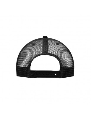 6 panel mesh cap with flat peak