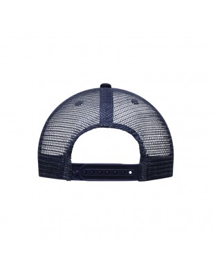 6 panel mesh cap with flat peak