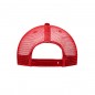 6 panel mesh cap with flat peak