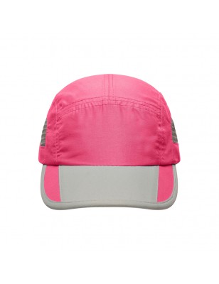 Extremely light functional 5 panel cap made of soft microfibre