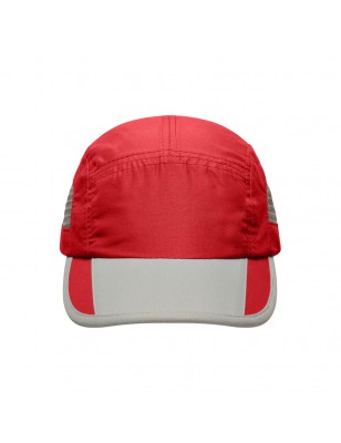 Extremely light functional 5 panel cap made of soft microfibre