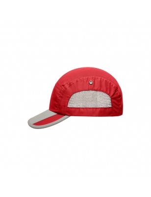 Extremely light functional 5 panel cap made of soft microfibre