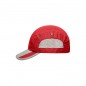 Extremely light functional 5 panel cap made of soft microfibre