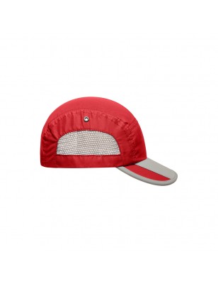 Extremely light functional 5 panel cap made of soft microfibre