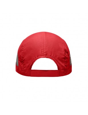 Extremely light functional 5 panel cap made of soft microfibre