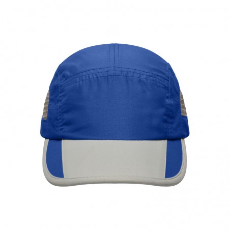 Extremely light functional 5 panel cap made of soft microfibre