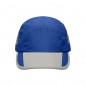 Extremely light functional 5 panel cap made of soft microfibre