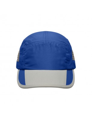 Extremely light functional 5 panel cap made of soft microfibre