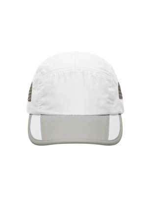 Extremely light functional 5 panel cap made of soft microfibre