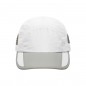 Extremely light functional 5 panel cap made of soft microfibre