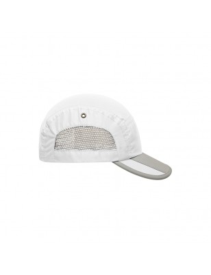 Extremely light functional 5 panel cap made of soft microfibre