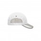 Extremely light functional 5 panel cap made of soft microfibre