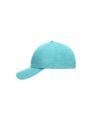 Sporty 8 panel cap made of soft microfibre