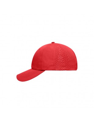 Sporty 8 panel cap made of soft microfibre