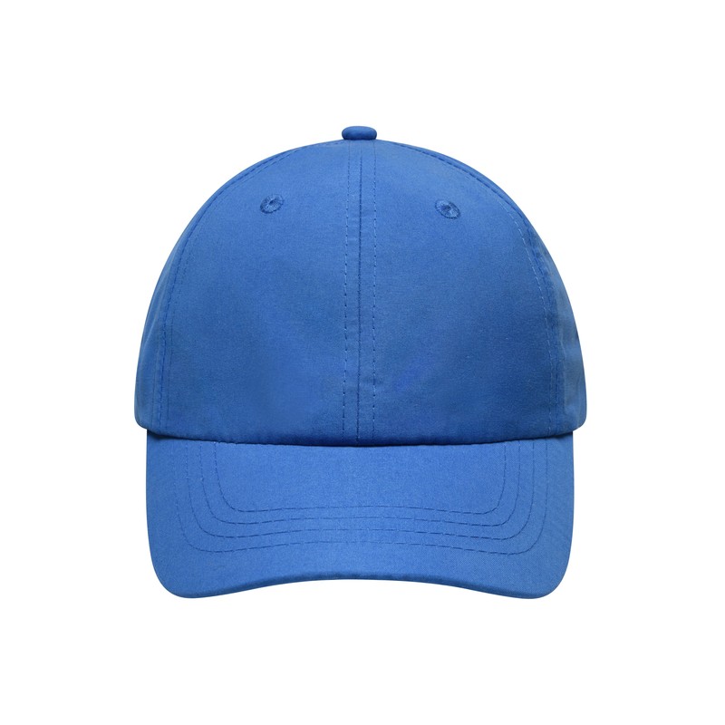 Sporty 8 panel cap made of soft microfibre