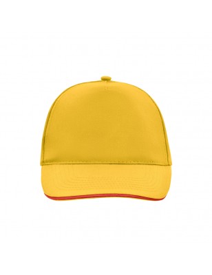 5 panel promo cap with sandwich in contrasting colour