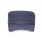 Sandwich cap in military style made of durable cotton canvas