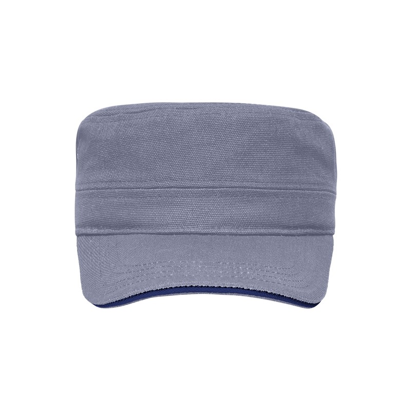 Sandwich cap in military style made of durable cotton canvas