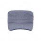 Sandwich cap in military style made of durable cotton canvas