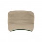 Sandwich cap in military style made of durable cotton canvas