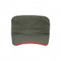 Sandwich cap in military style made of durable cotton canvas