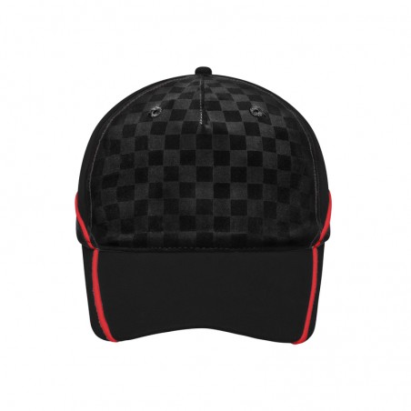 Lavish 5 panel cap in racing design