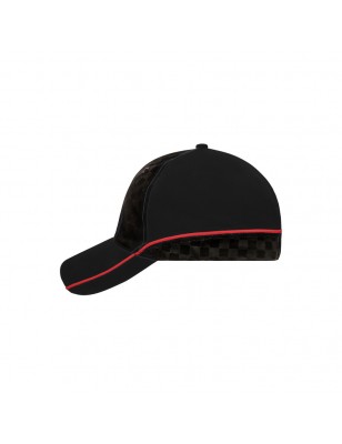 Lavish 5 panel cap in racing design