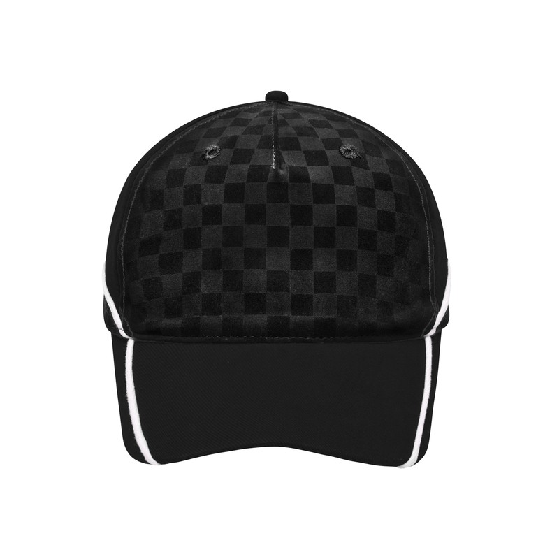 Lavish 5 panel cap in racing design