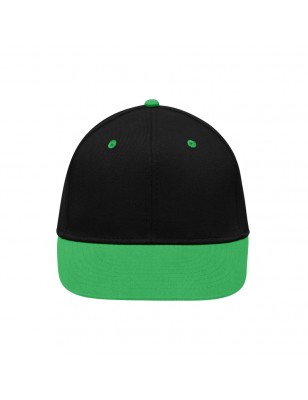 Stylish flatpeak cap in 6 panel 'High Profile' look