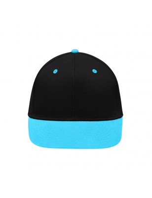 Stylish flatpeak cap in 6 panel 'High Profile' look