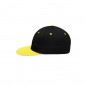 Stylish flatpeak cap in 6 panel 'High Profile' look