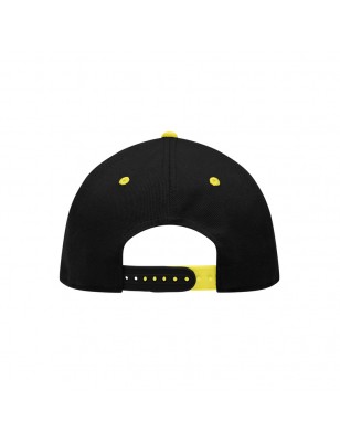 Stylish flatpeak cap in 6 panel 'High Profile' look