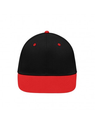 Stylish flatpeak cap in 6 panel 'High Profile' look