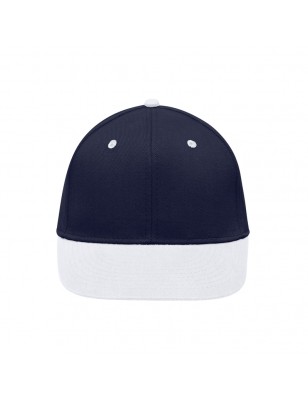 Stylish flatpeak cap in 6 panel 'High Profile' look