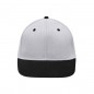 Stylish flatpeak cap in 6 panel 'High Profile' look