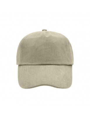 Classic 5 panel cap made of heavy brushed cotton