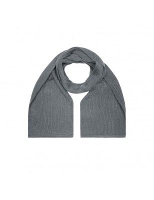 Coarse-knitted scarf with hems