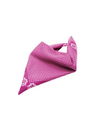 Multifunctional square bandana scarf with print in traditional