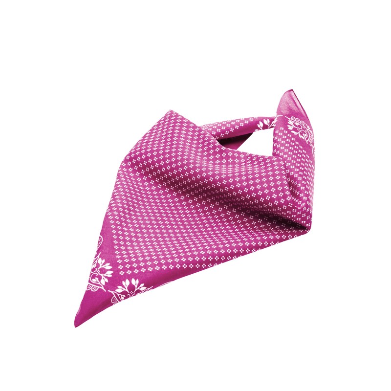 Multifunctional square bandana scarf with print in traditional costume look